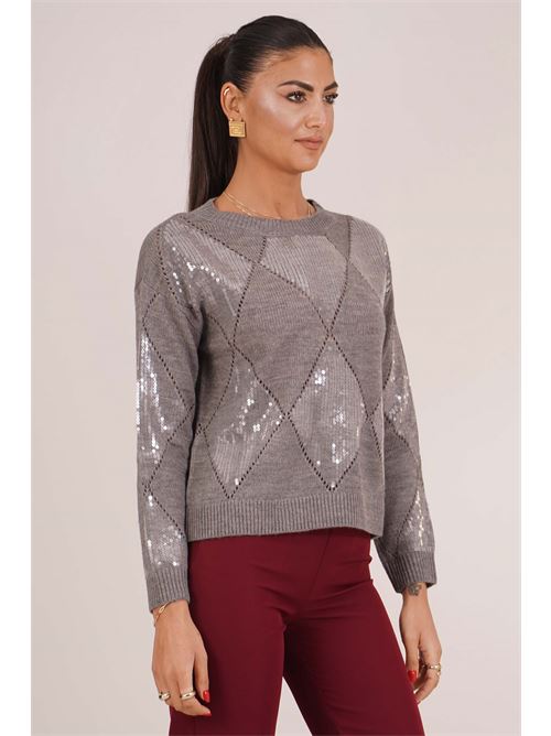Maglia con paillettes Luckylu Milano | MA20WCGREY